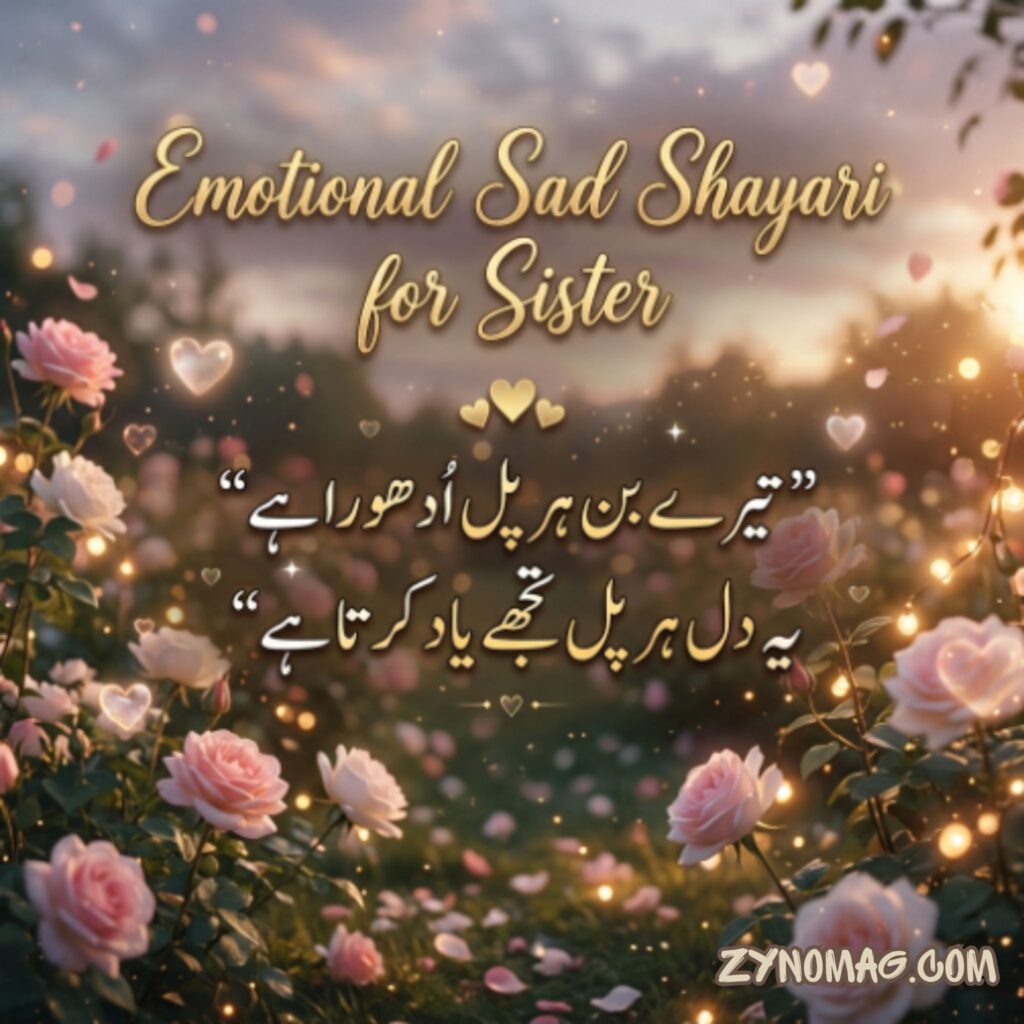 Emotional Sad Shayari for Sister