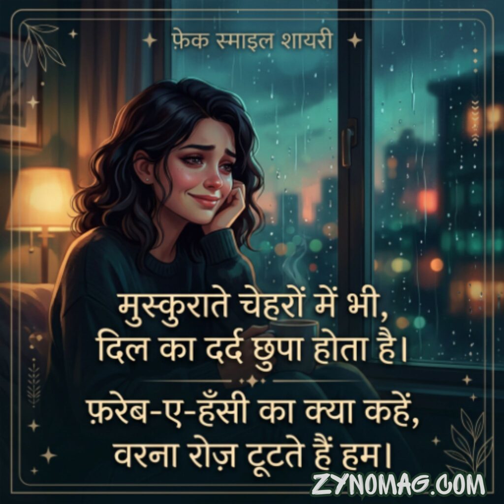Fake Smile Shayari in Hindi