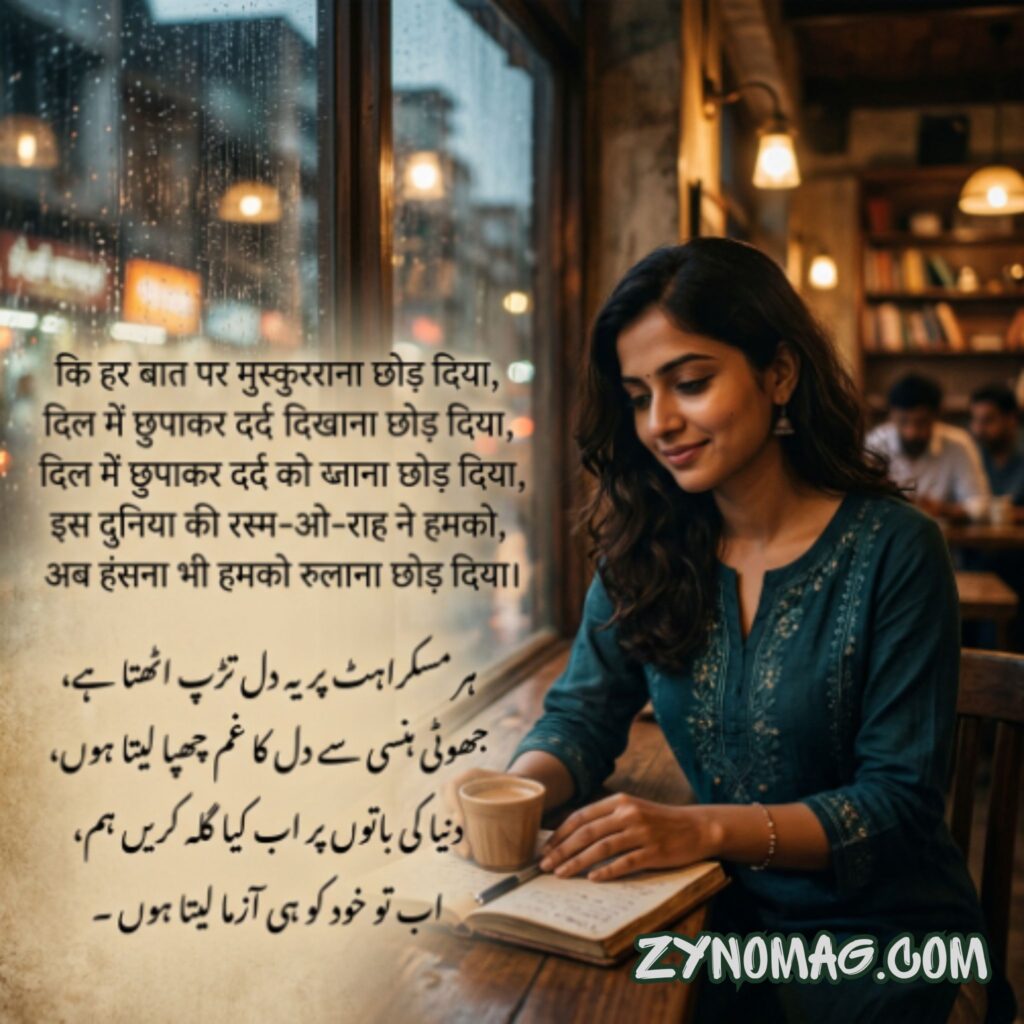 Fake Smile Shayari in Hindi in Urdu