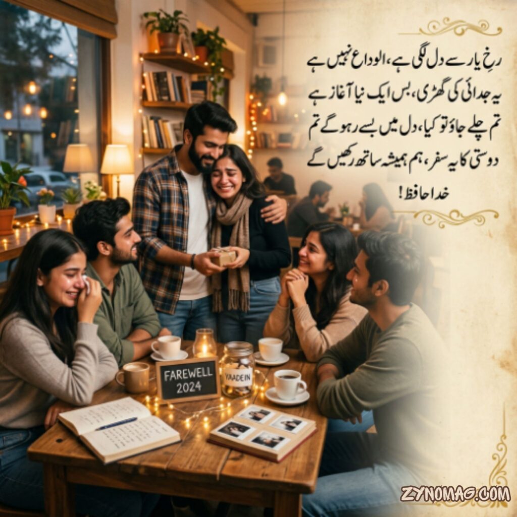 Farewell Shayari in Urdu for Friends