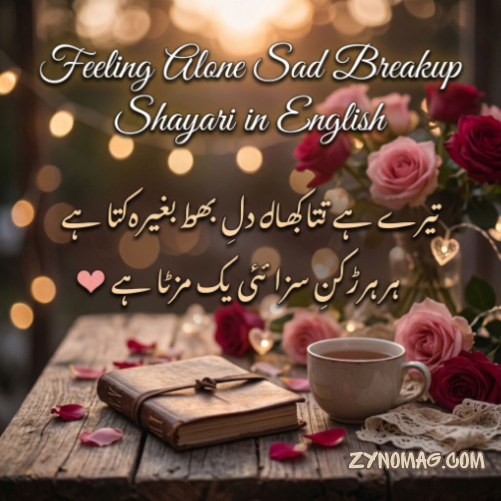 Feeling Alone Sad Breakup Shayari in English