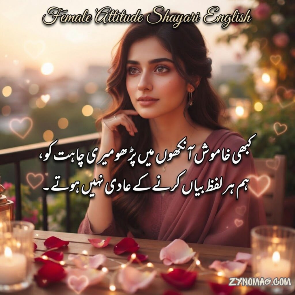 Female Attitude Shayari English