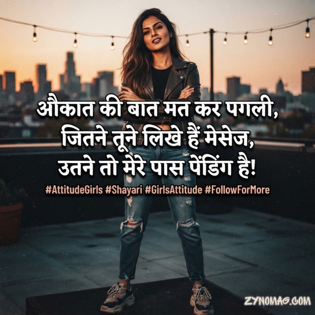 Female Attitude Shayari In Hindi For Boy