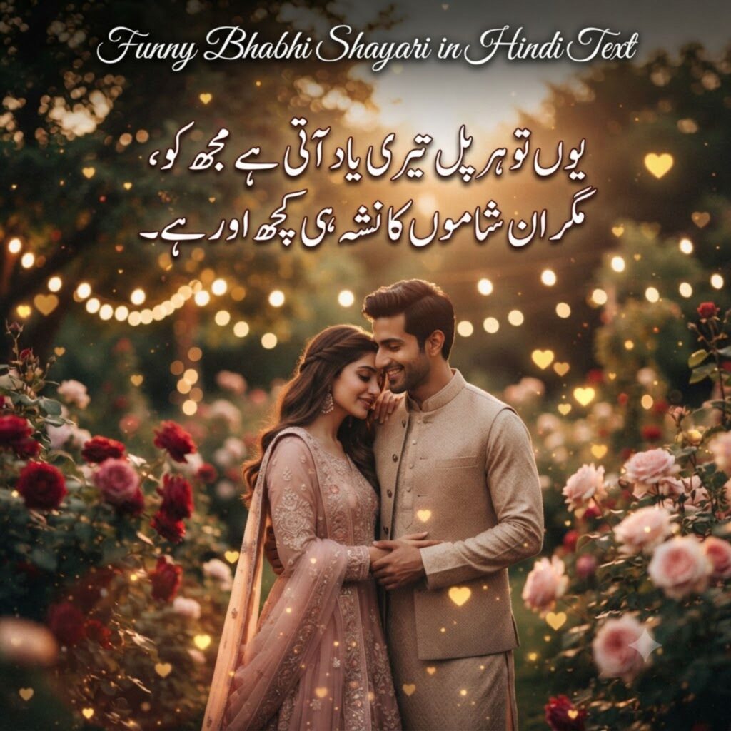 Funny Bhabhi Shayari in Hindi Text