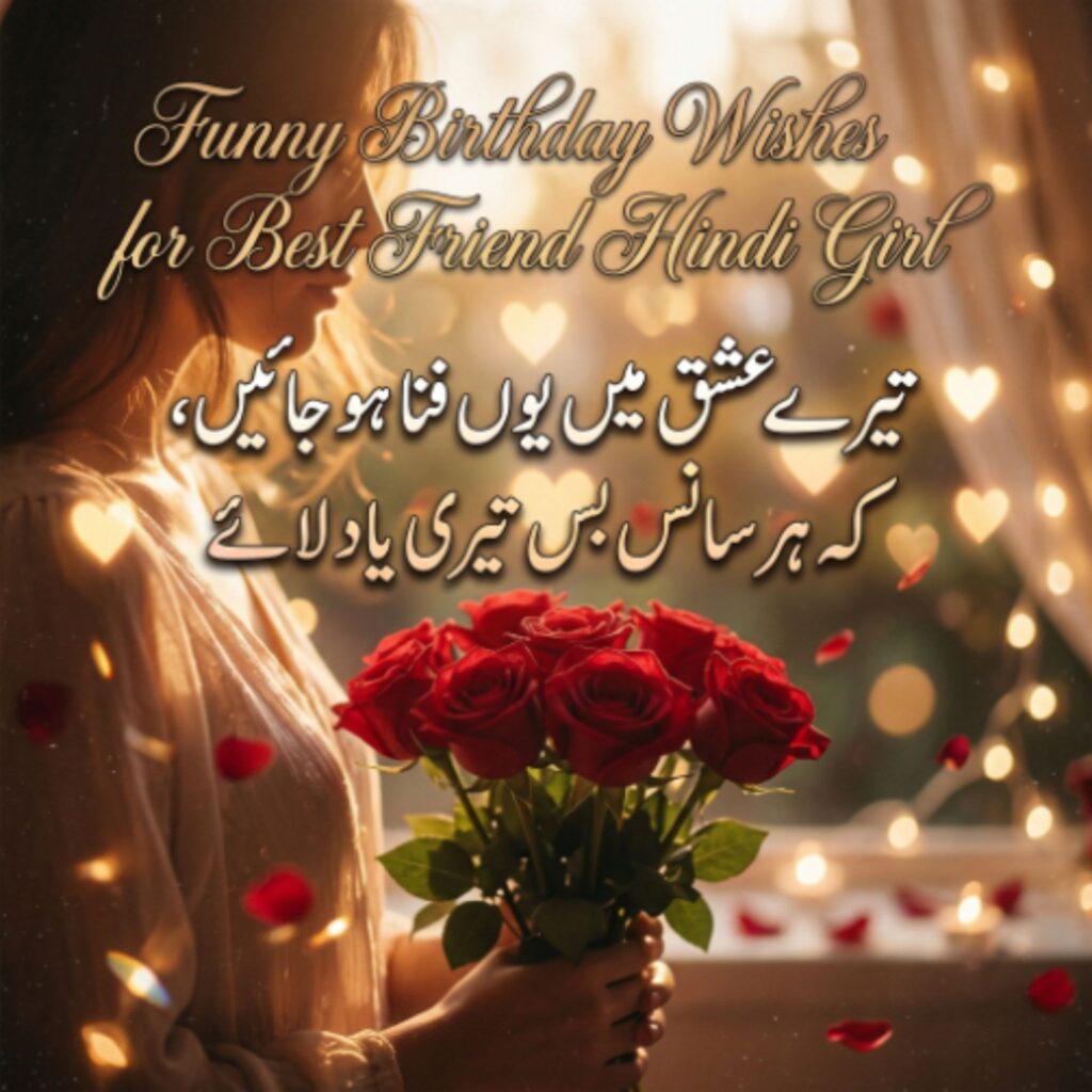 Funny Birthday Wishes for Best Friend Hindi Girl