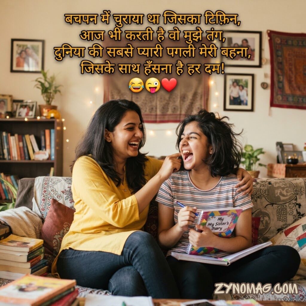 Funny Shayari For Sister In English