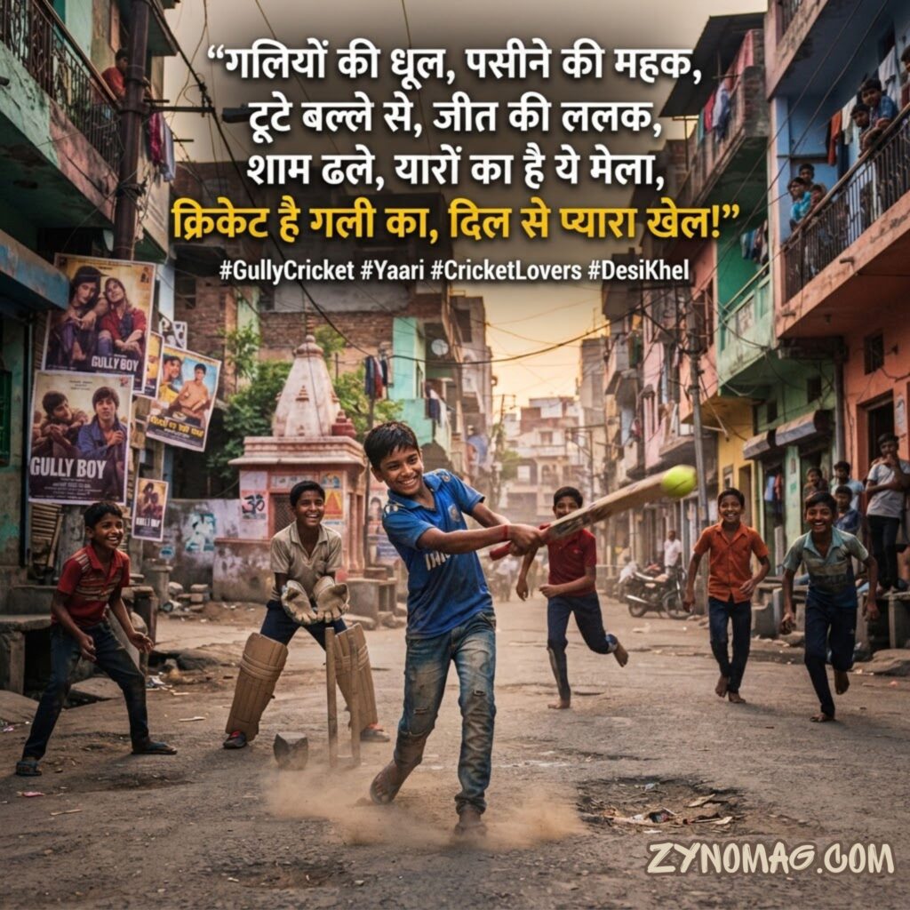Gali Cricket Shayari Hindi