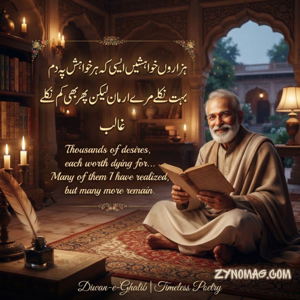 Ghalib Shayari On Smile