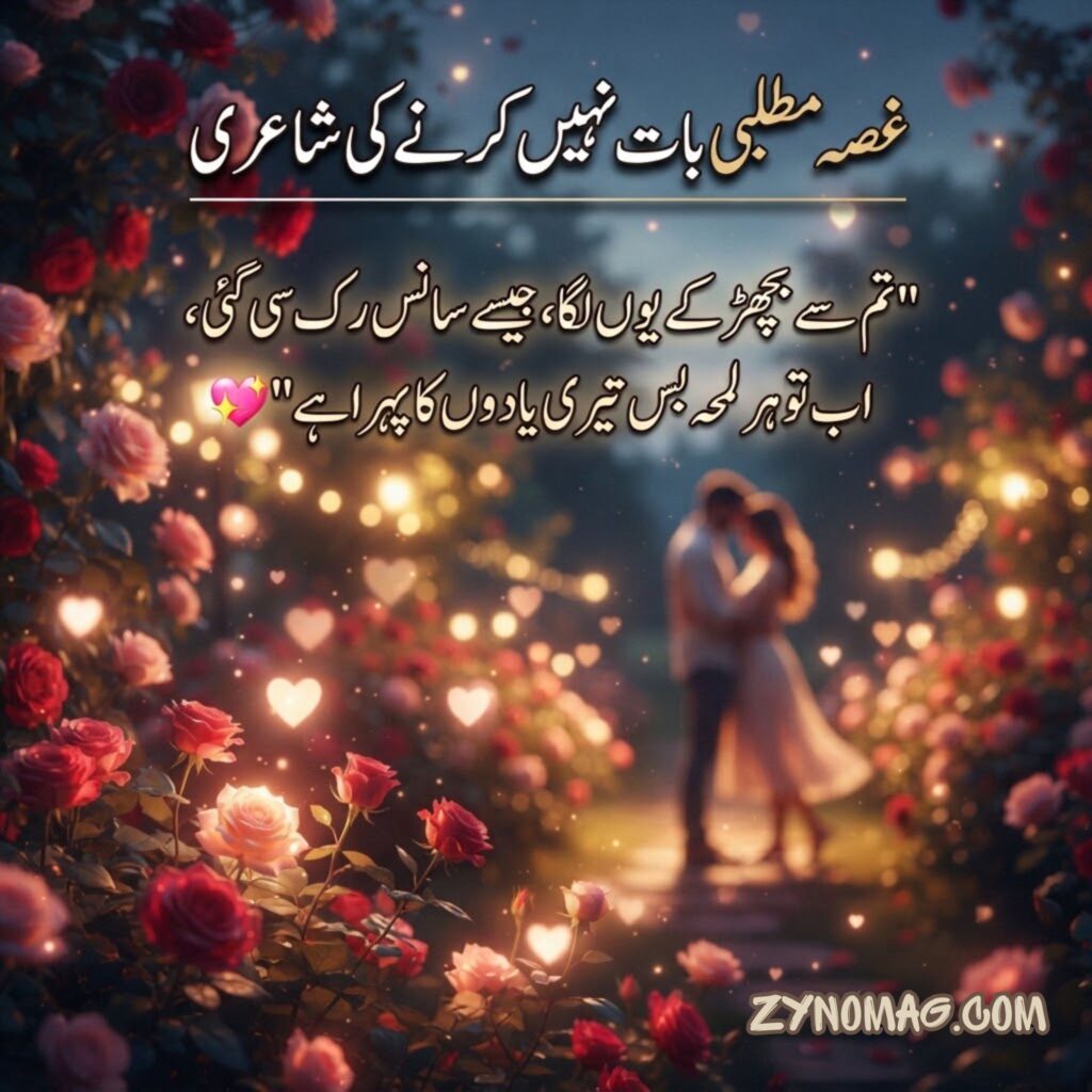 Gussa Matlabi Baat Nahi Karne Ki Shayari Image