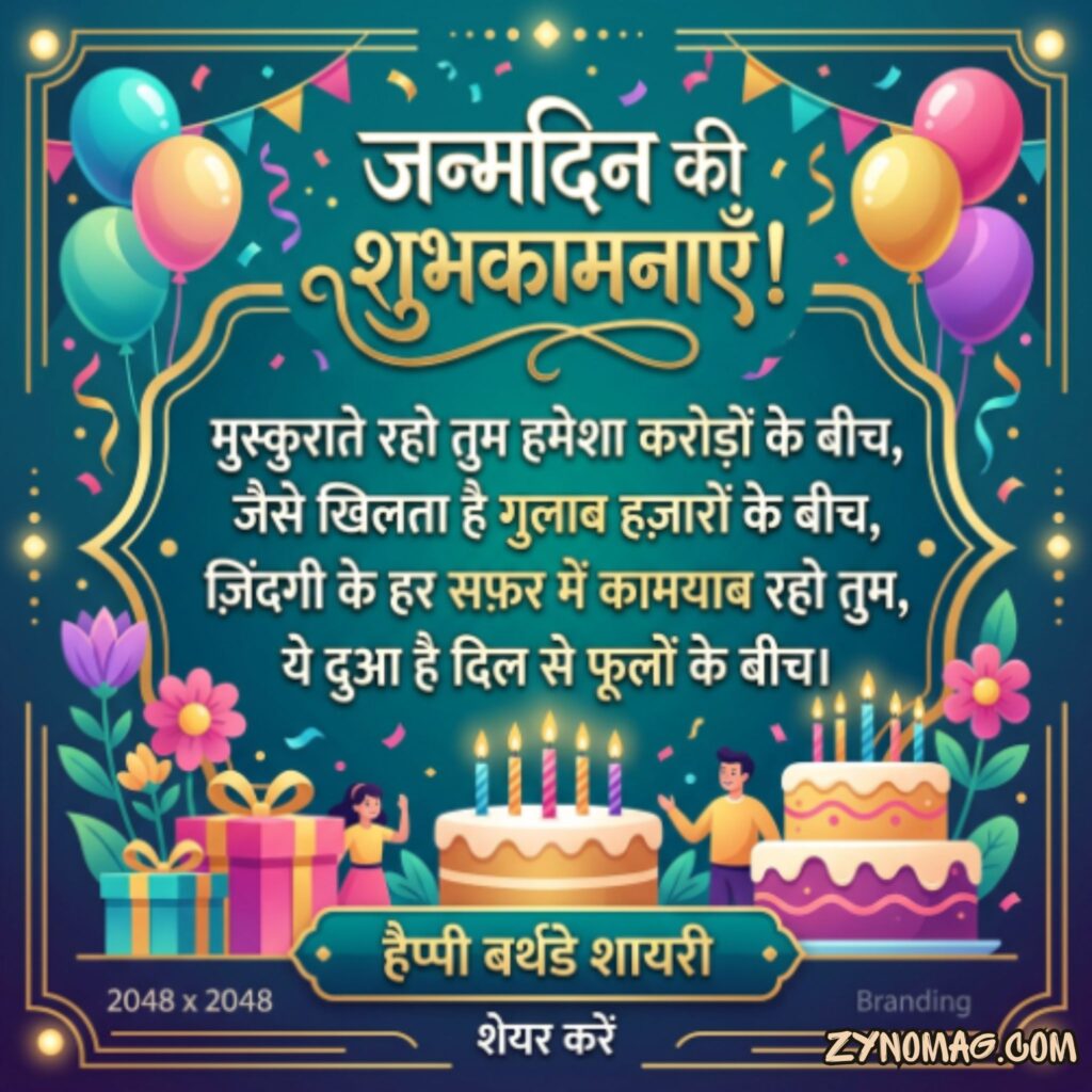 Happy Birthday Shayari in Hindi