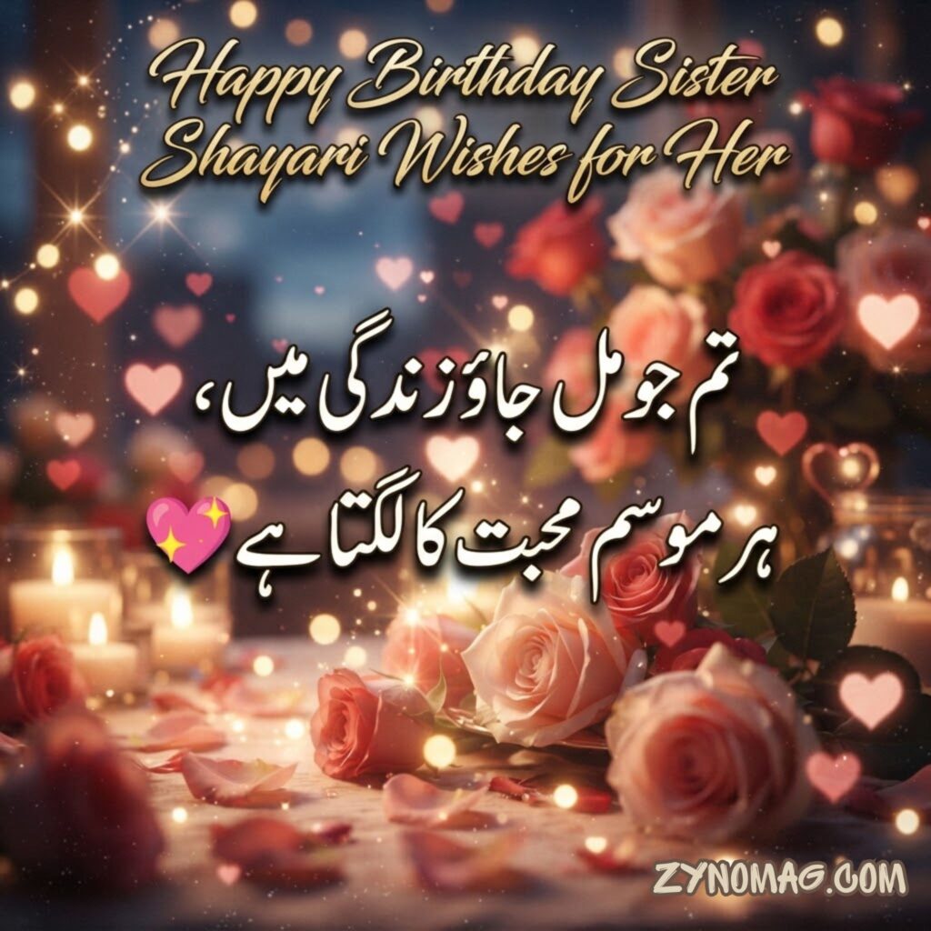 Happy Birthday Sister Shayari Wishes for Her