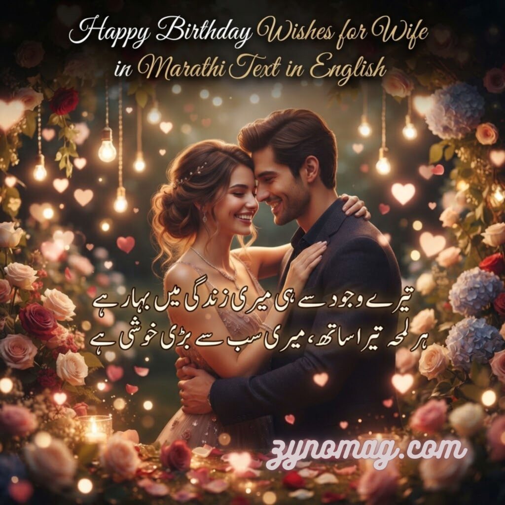 Happy Birthday Wishes for Wife in Marathi Text in English