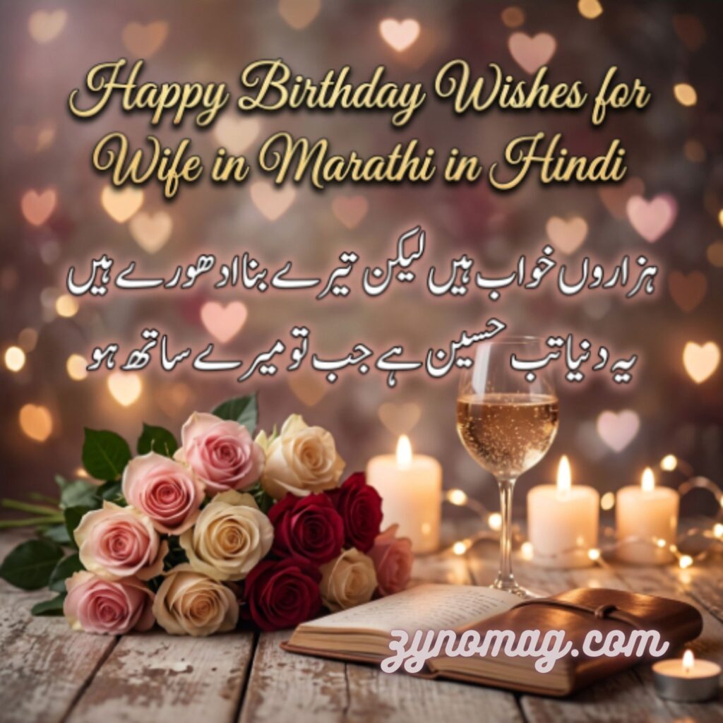 Happy Birthday Wishes for Wife in Marathi in Hindi