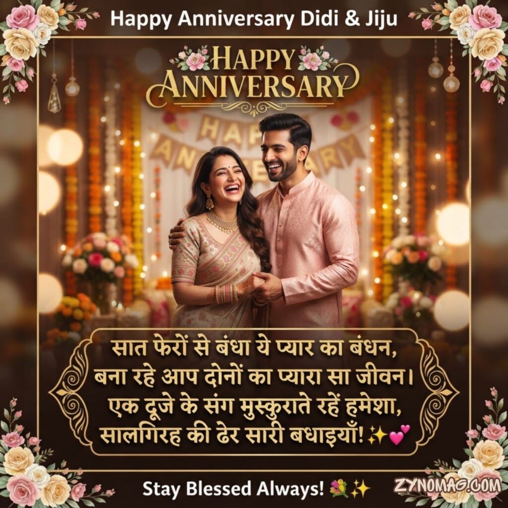 Happy anniversary Didi and Jiju status