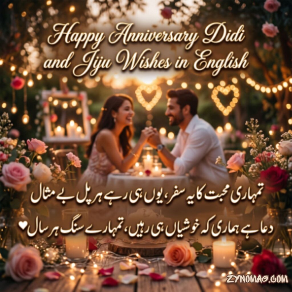 Happy anniversary didi and jiju wishes in english