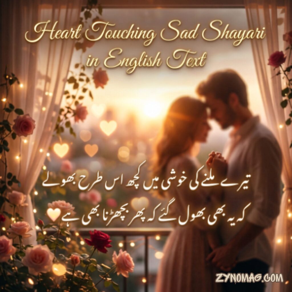Heart Touching Sad Shayari in English Text