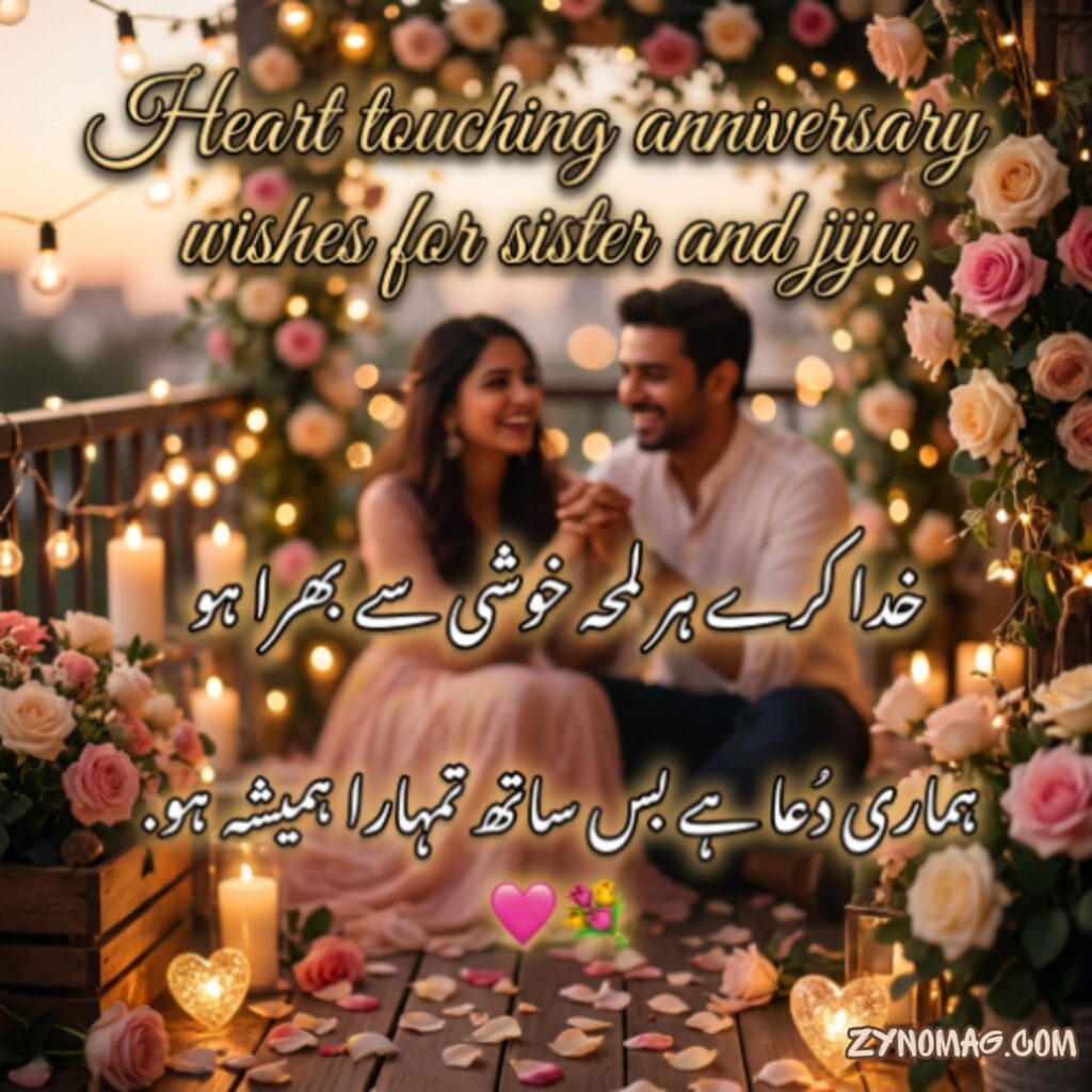 Heart touching anniversary wishes for sister and jiju