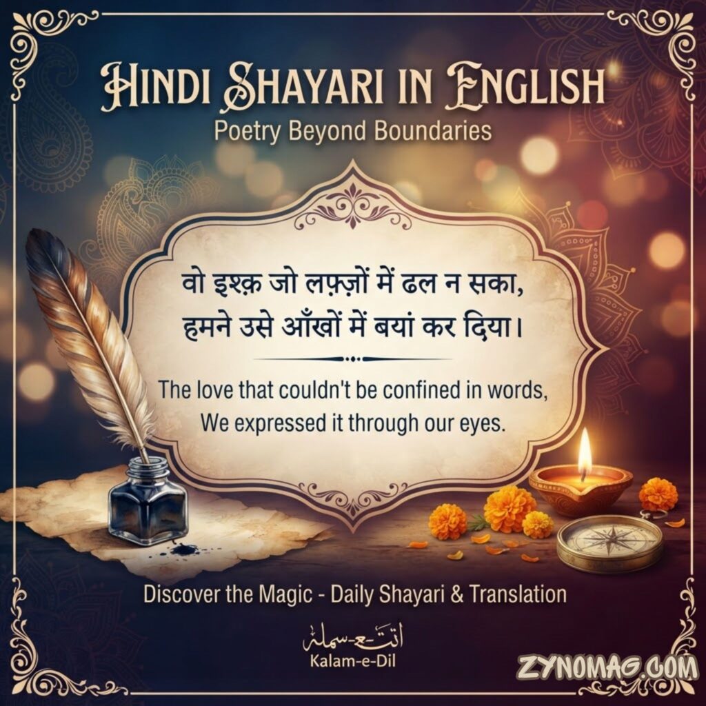 Hindi Shayari in English