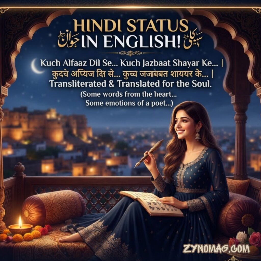 Hindi Status in English