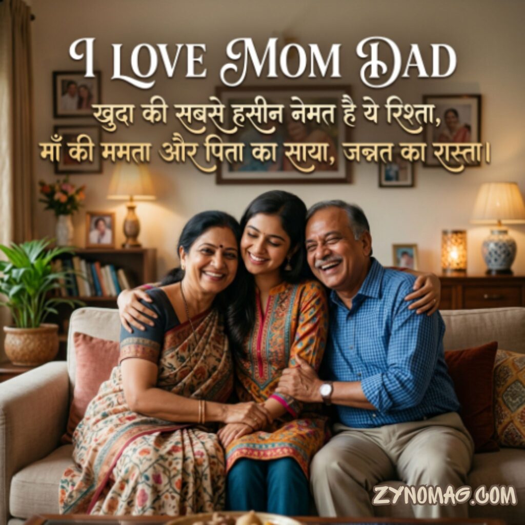 I Love Mom Dad in Hindi