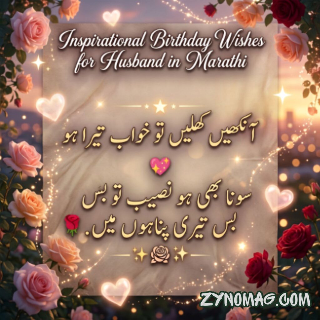 Inspirational Birthday Wishes for Husband in Marathi