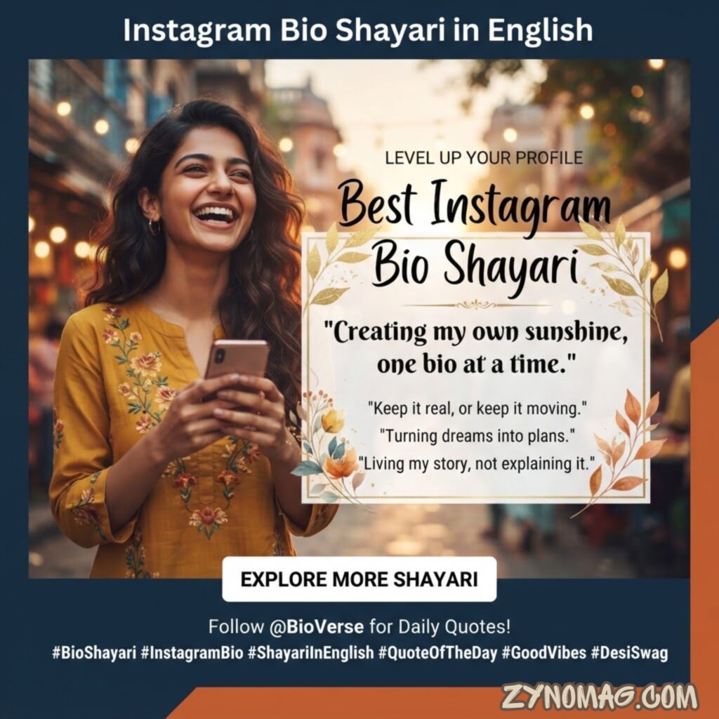 Instagram Bio Shayari in English