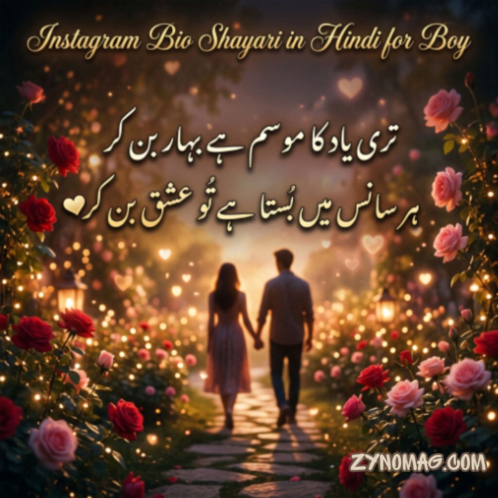 Instagram Bio Shayari in Hindi for Boy
