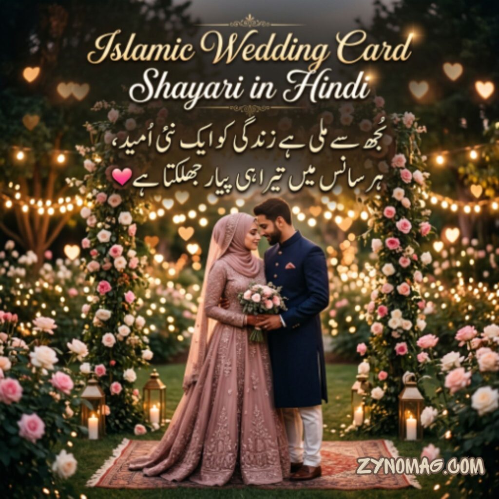 Islamic Wedding Card Shayari in Hindi