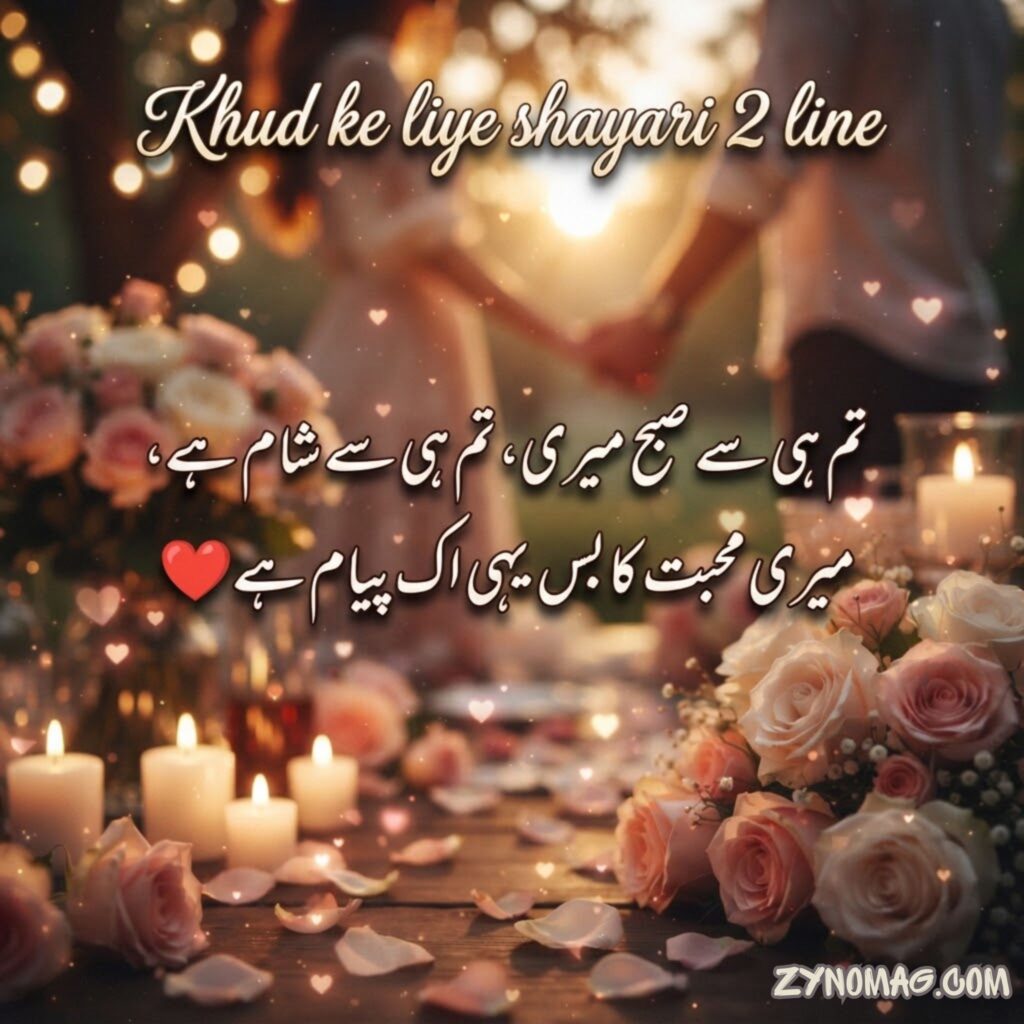 Khud ke liye shayari 2 line english