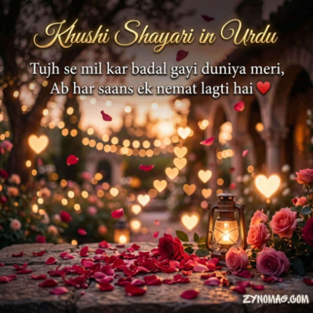 Khushi Shayari in Urdu