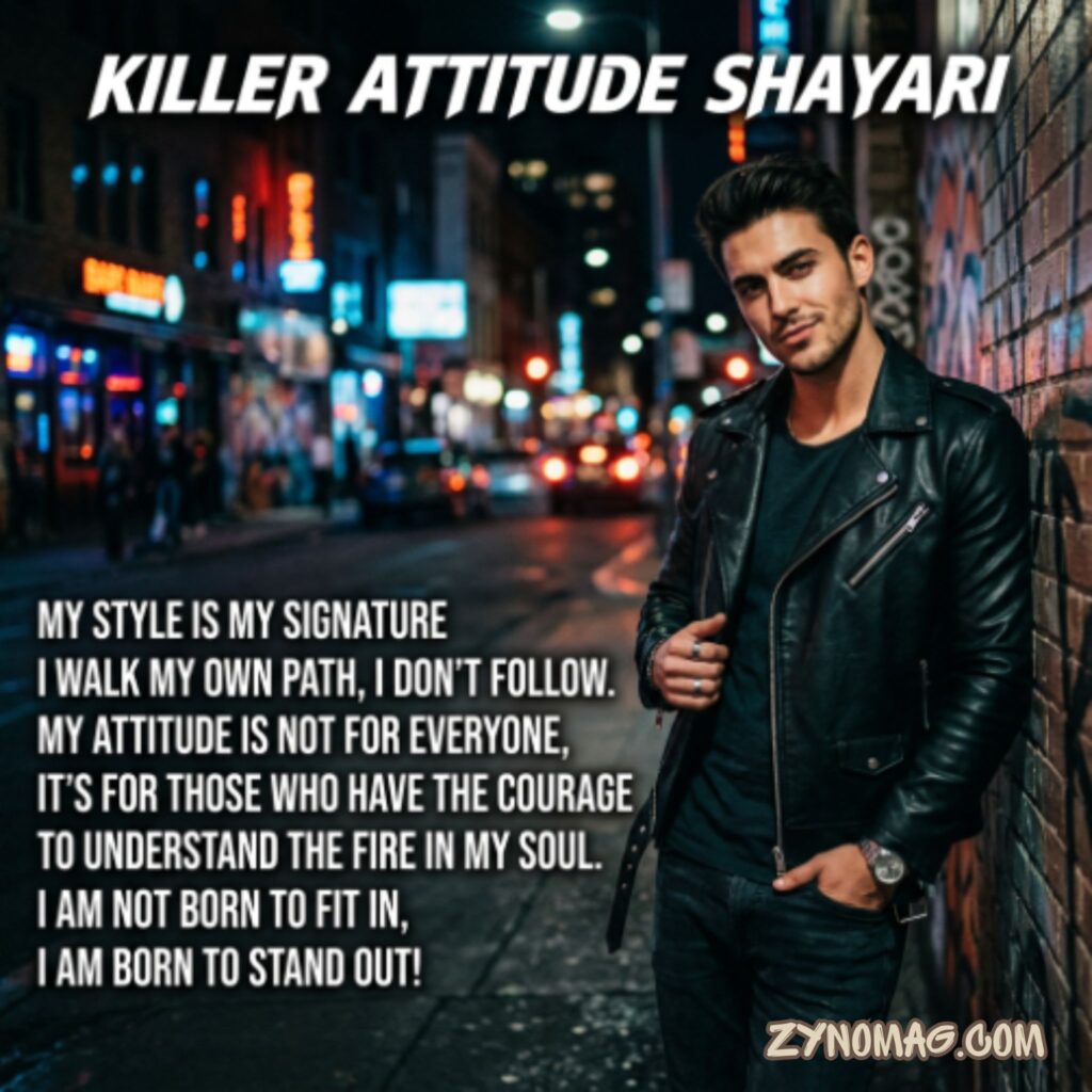Killer Attitude Shayari in English