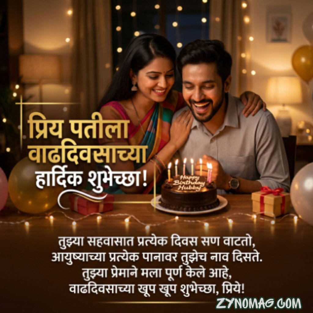 Latest Birthday Quotes for Husband in Marathi