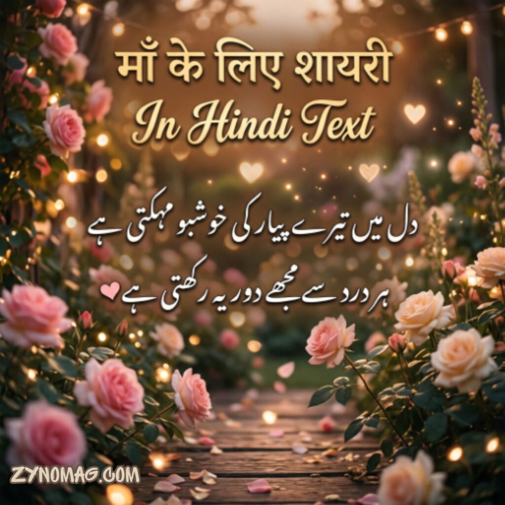 Maa Ke Liye Shayari In Hindi Text