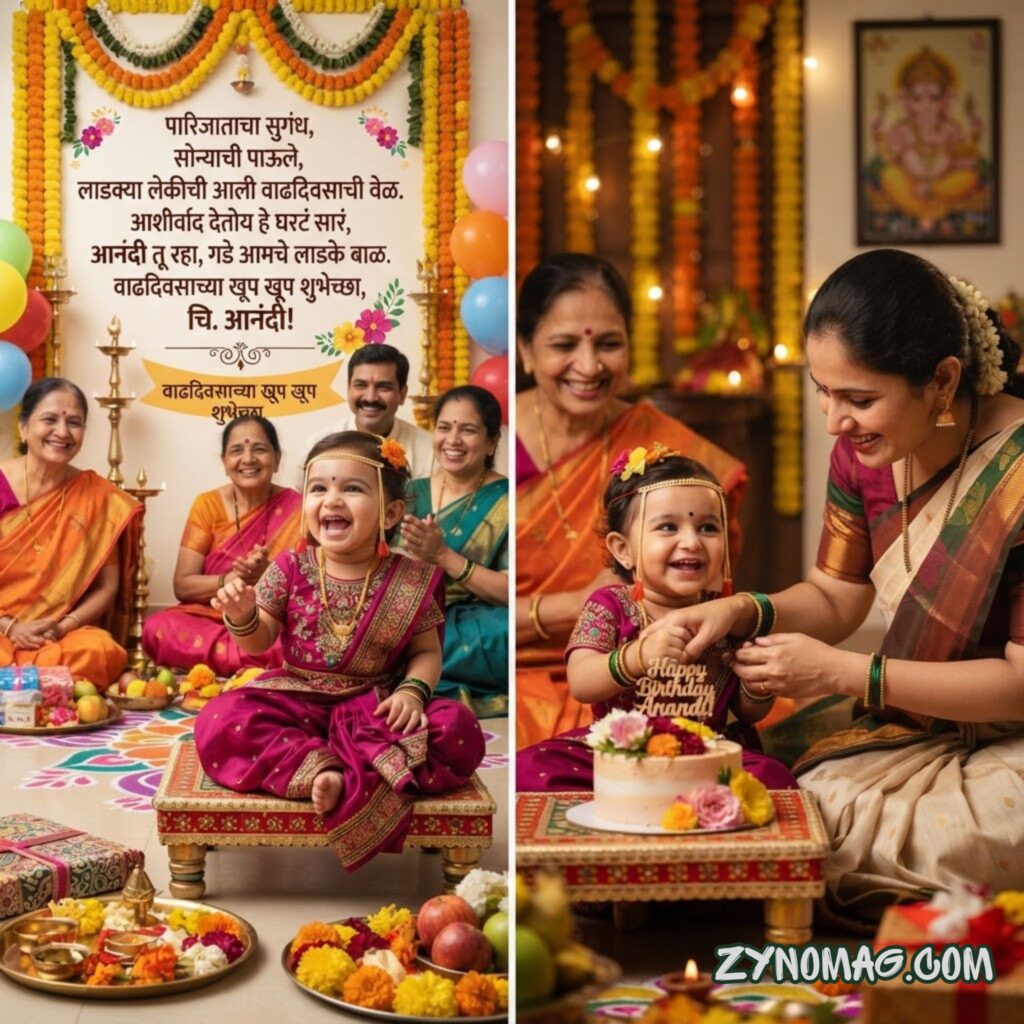 Marathi Birthday Traditions for Baby Girls