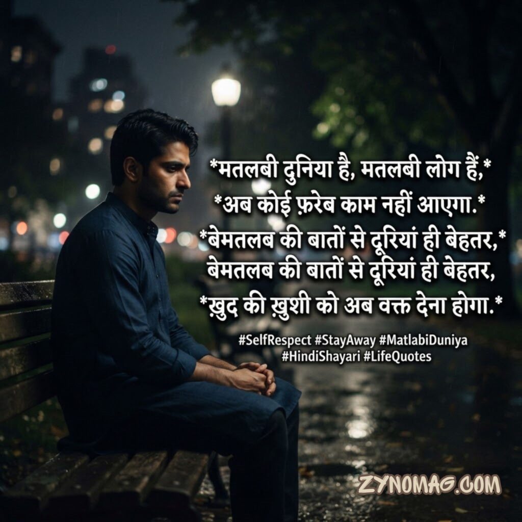 Matlabi Baat Nahi Karne Ki Shayari Image