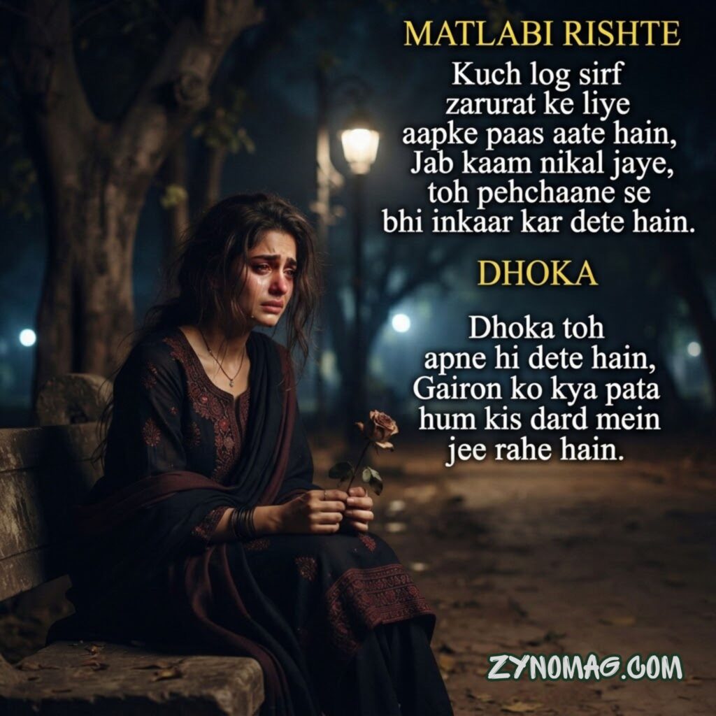 Matlabi Rishte Dhoka Shayari