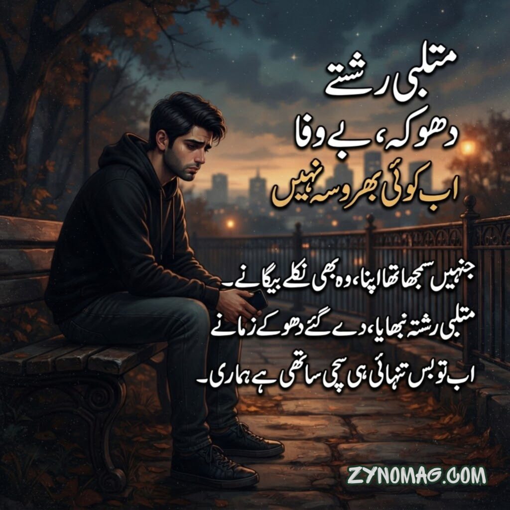 Matlabi Rishte Dhoka Shayari Copy & Paste
