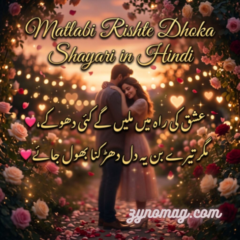 Matlabi Rishte Dhoka Shayari in Hindi