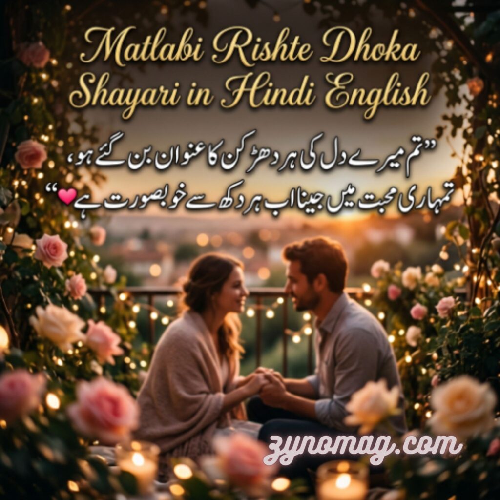Matlabi Rishte Dhoka Shayari in Hindi English