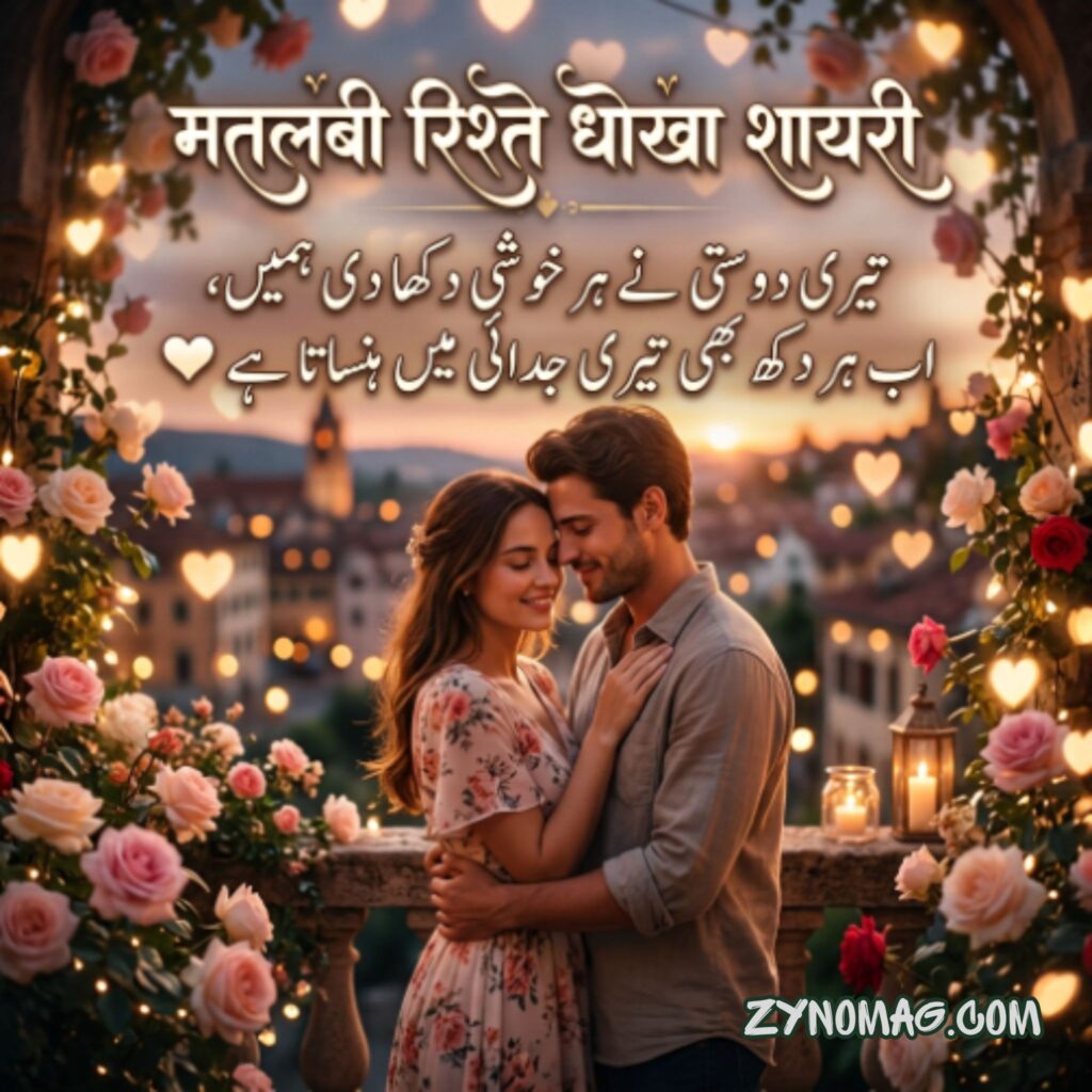 Matlabi Rishte Dhoka Shayari in Hindi Text
