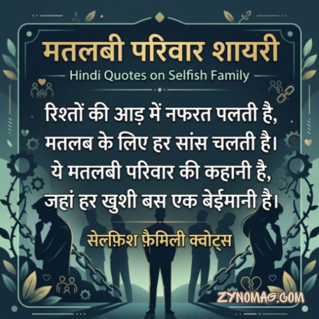 Matlabi family shayari in hindi