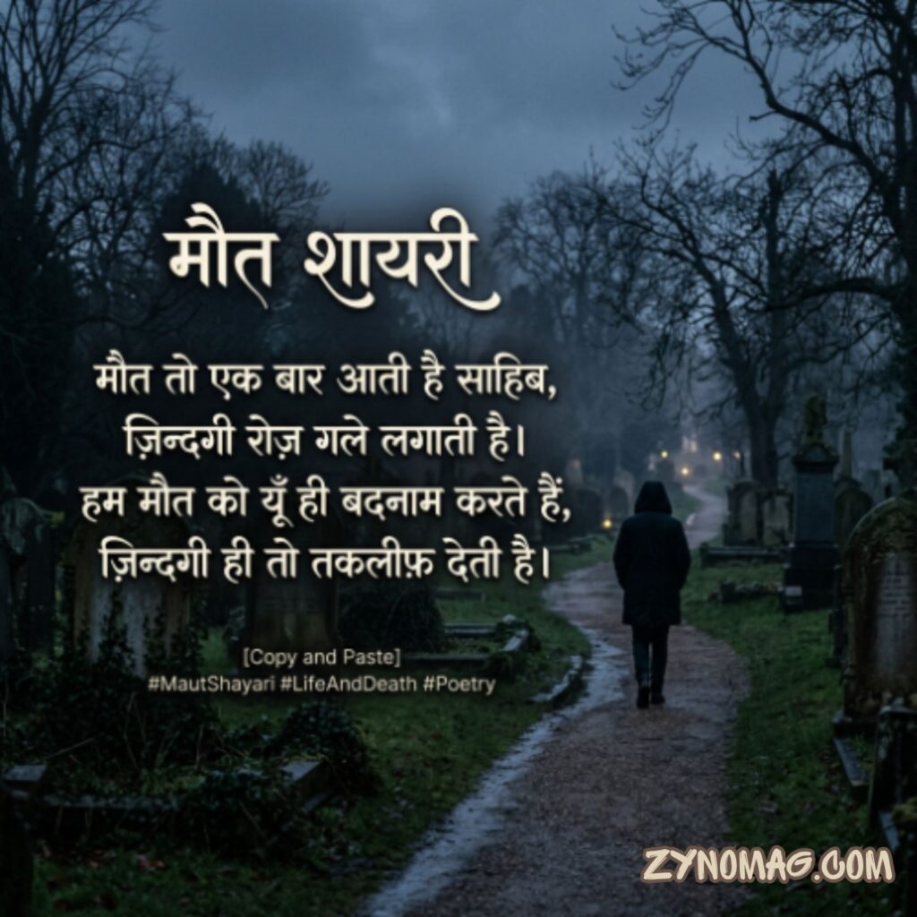 Maut Shayari Copy and Paste
