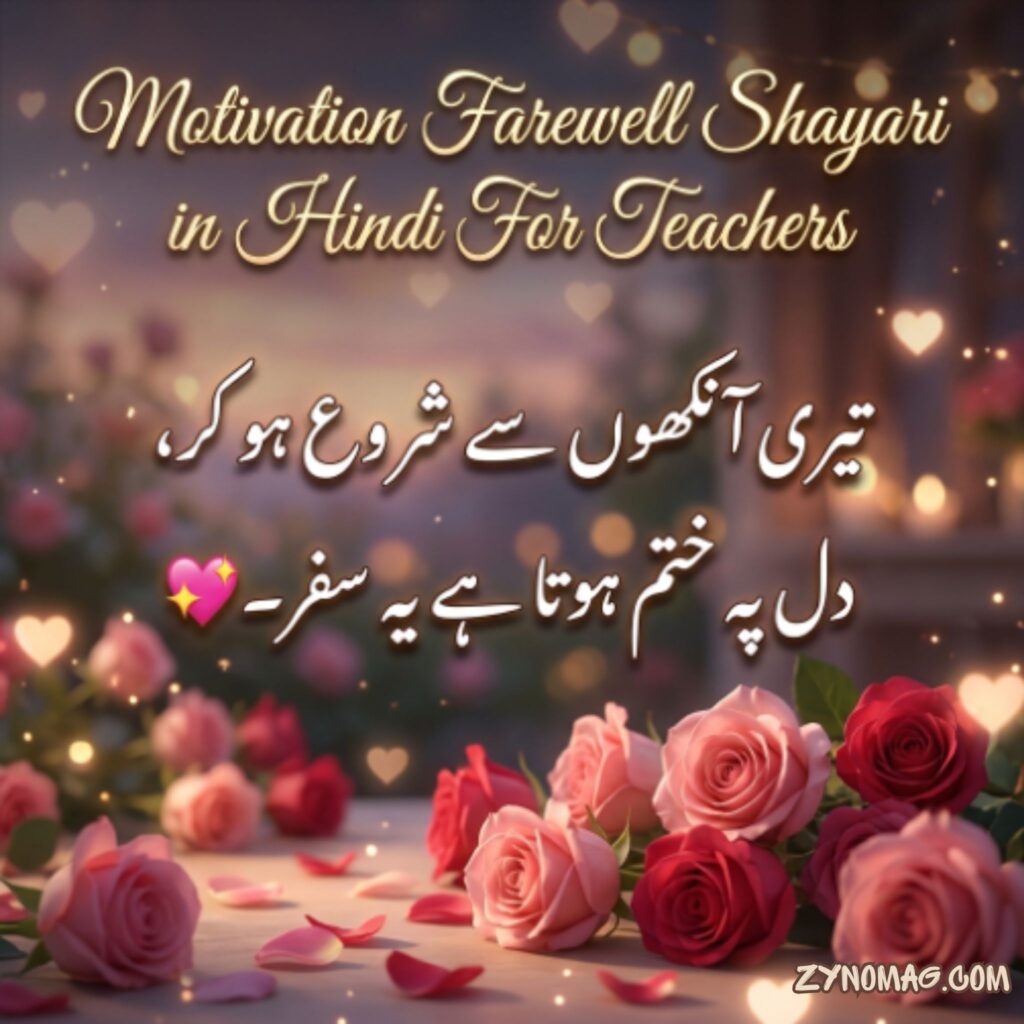 Motivation Farewell Shayari in Hindi For Teachers