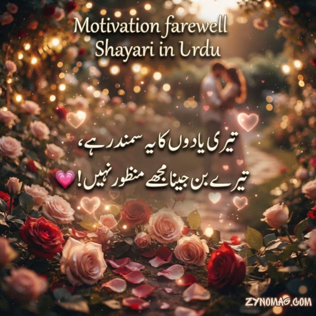 Motivation farewell Shayari in Urdu