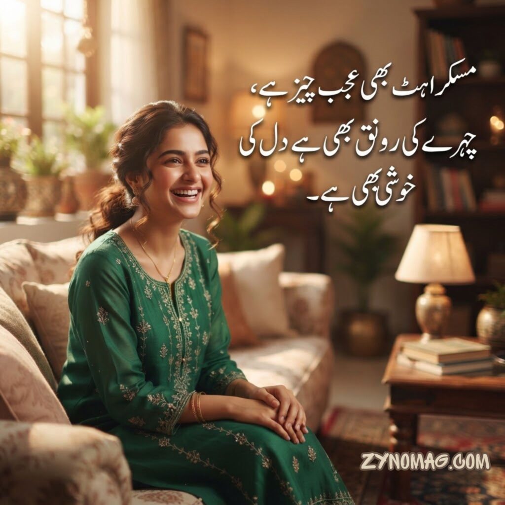 Muskurahat Poetry in Urdu 2 Lines Text