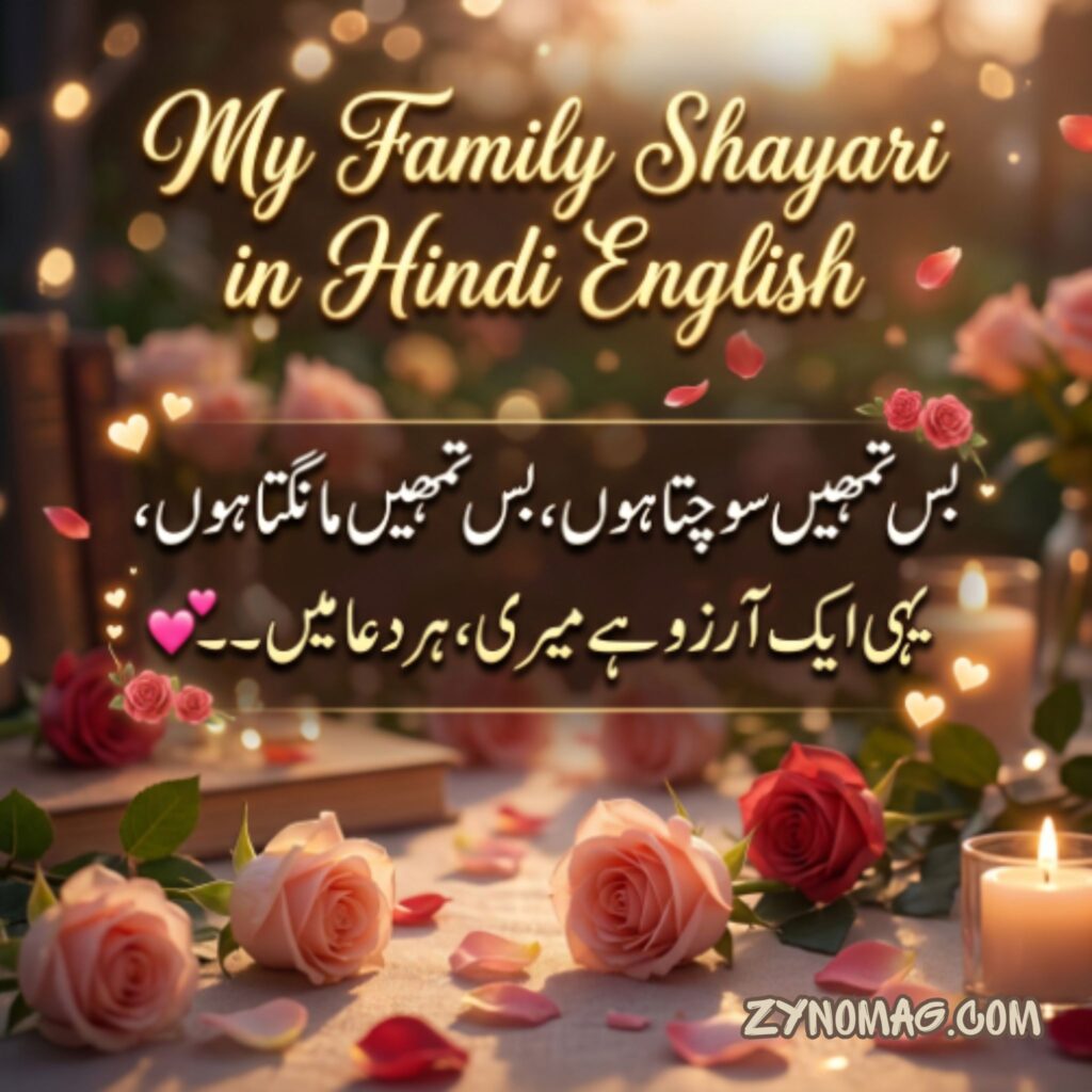 My Family Shayari in Hindi English