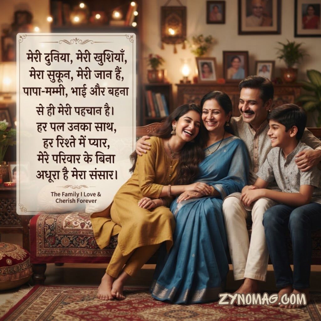 My family shayari in hindi for girl