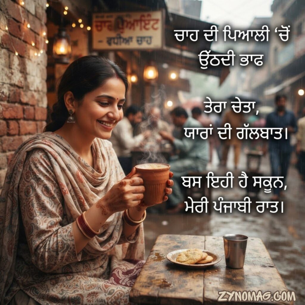 Poetry on Chai in Punjabi