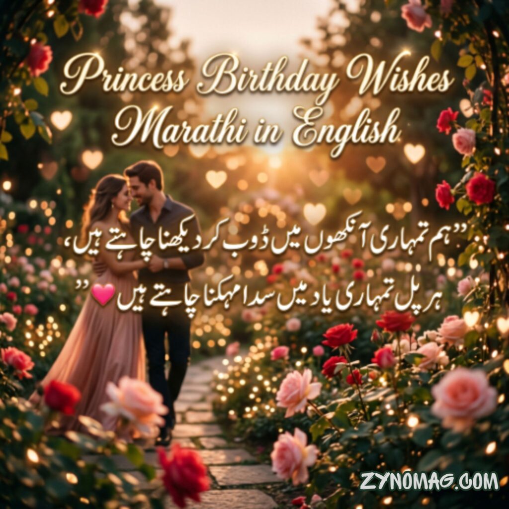 Princess Birthday Wishes Marathi in English