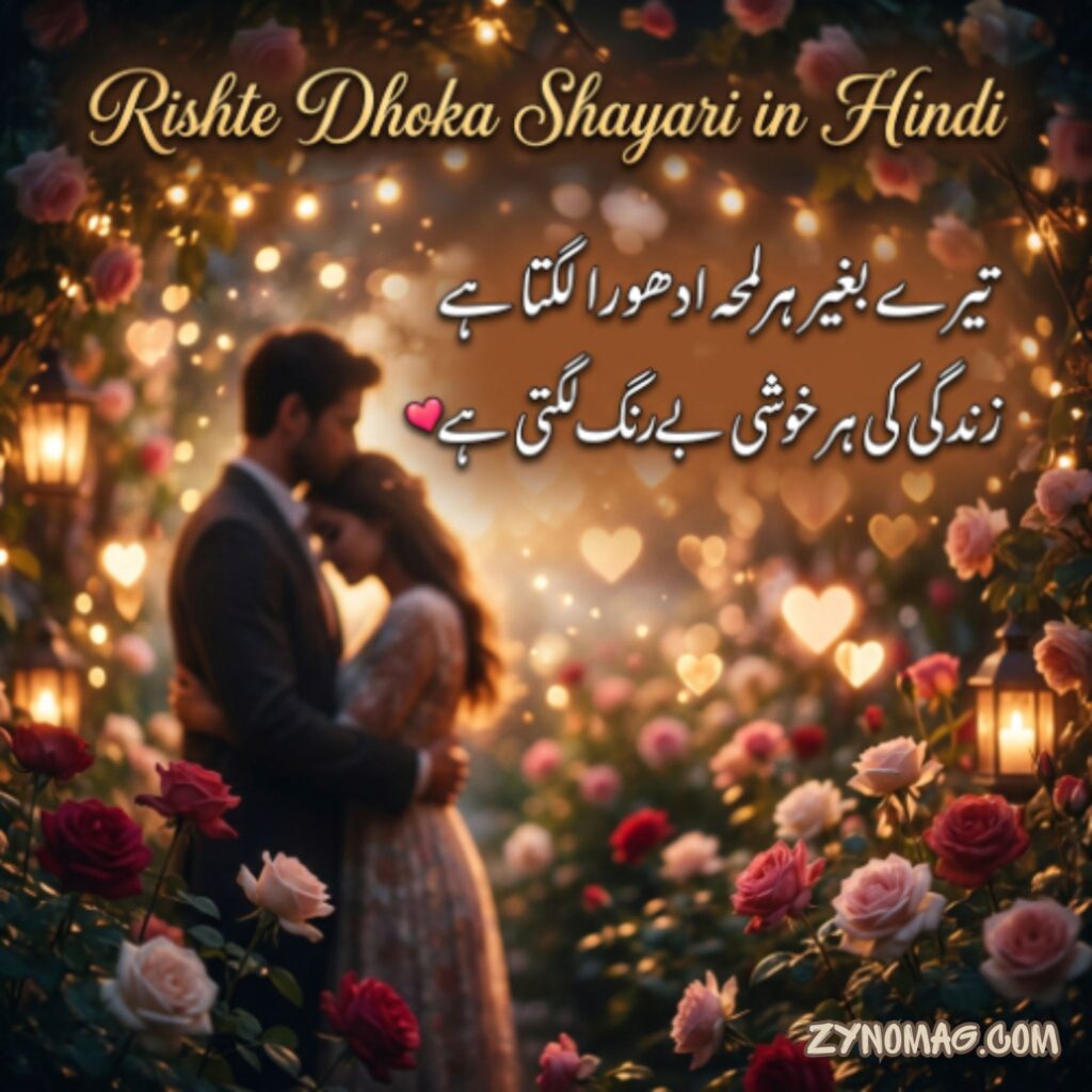 Rishte Dhoka Shayari in Hindi